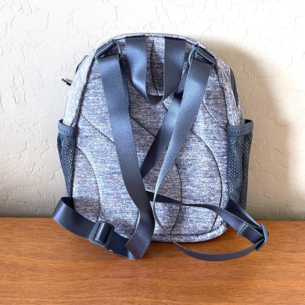 New Adidas Backpack Linear 3 Mini Jersey Grey White Backpack Bag NWT - Picture 2 of 10